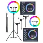 Ring Light MJ-18 RGB LED with 6 Ft Stand - Image 2