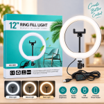 12″ ring Light With 6.5 Feet stand - Image 4