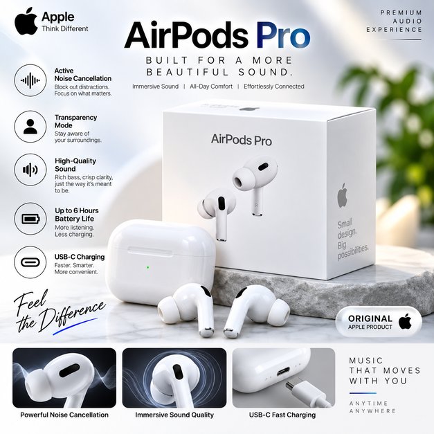 ChatGPT_Image_Sep_12_2026_05_43_33_PM_50 Airpods pro 2 second gen - Image 1