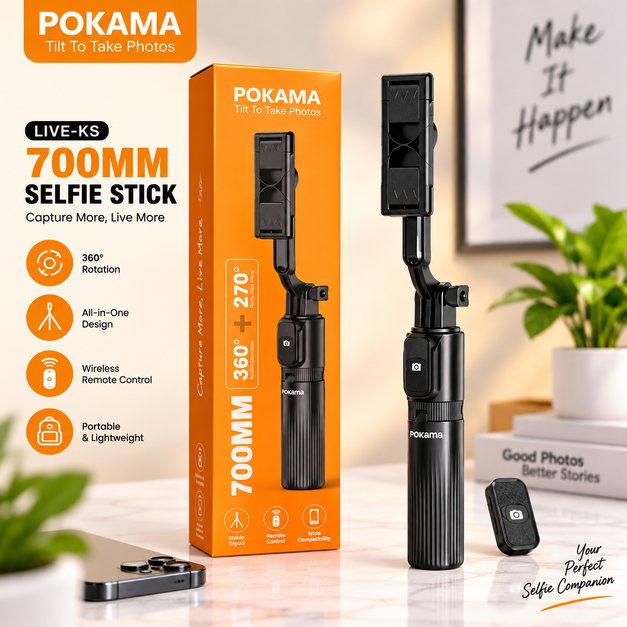 ChatGPT_Image_Sep_22_2026_11_17_03_AM_50 PLOKAMA Live K5 3-in-1 Wireless Selfie Stick - Image 1