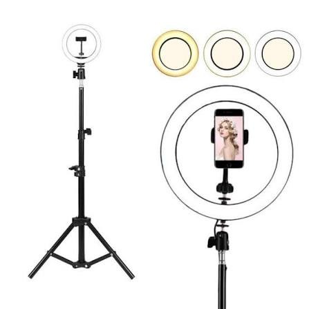 images 10″ ring Light With 6.5 Feet stand - Image 1