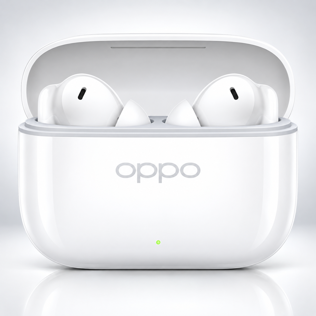 OPPO Earbuds in Glossy White Case OPPO AirPods Pro Wireless Bluetooth Earbuds - Image 1